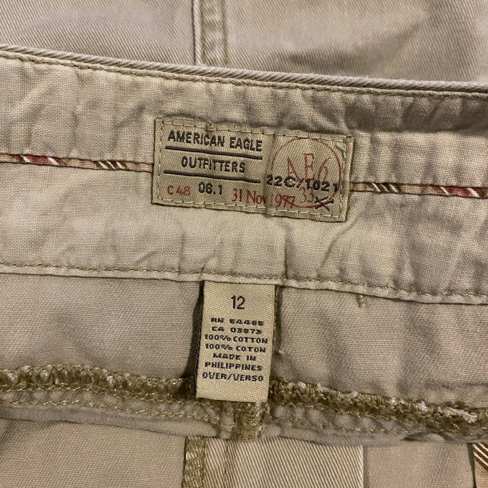 Vintage, American Eagle, Khaki, Mini Skirt - Picture 5 of 6